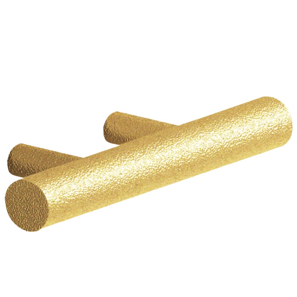 1 1/2" Centers Shank Pull in Frost Brass