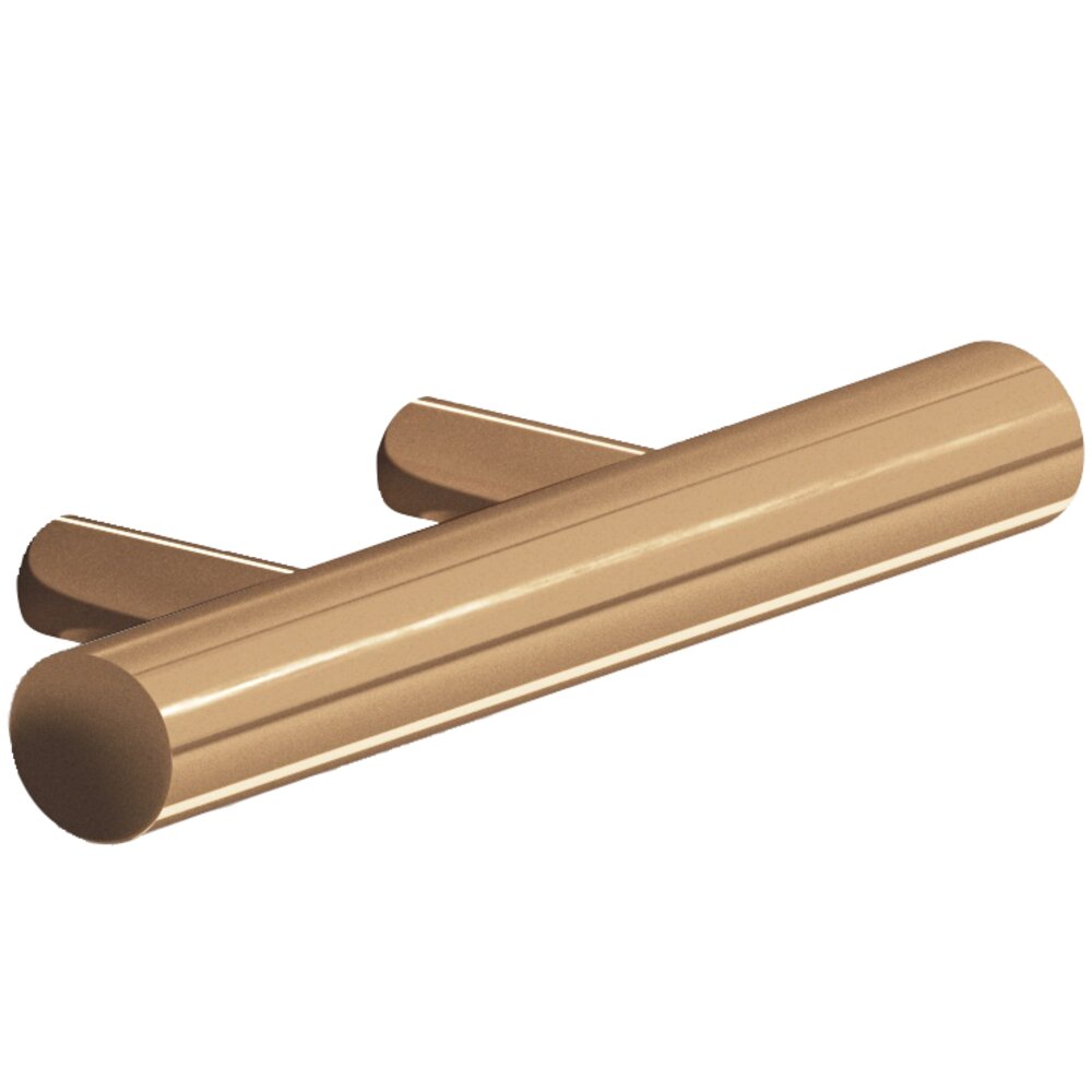 1 1/2" Centers Shank Pull in Polished Bronze