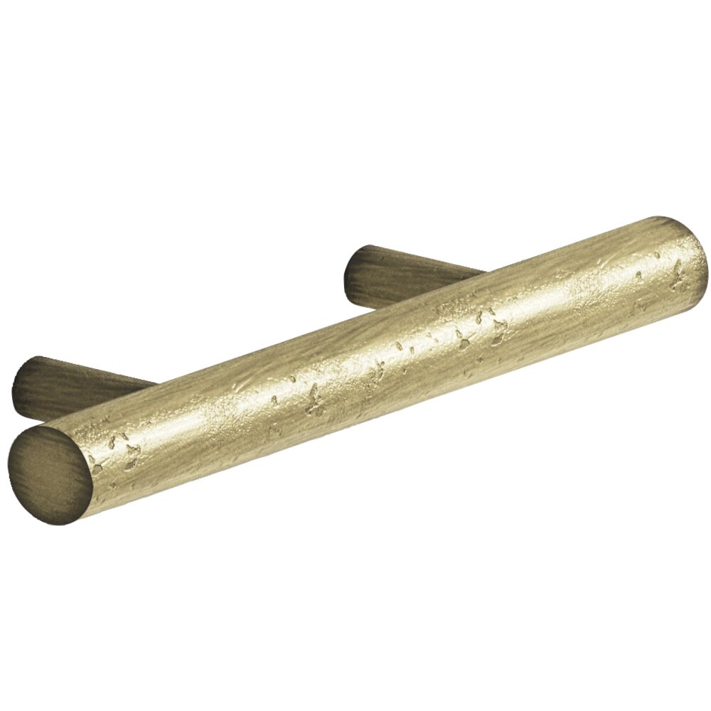 1 1/2" Centers Shank Pull in Distressed Antique Brass