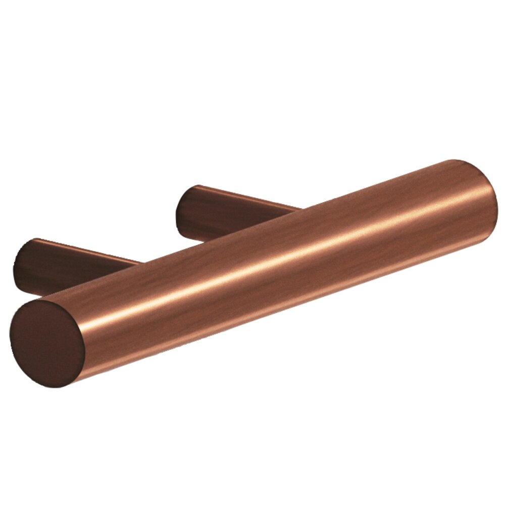 1 1/2" Centers Shank Pull in Matte Antique Copper
