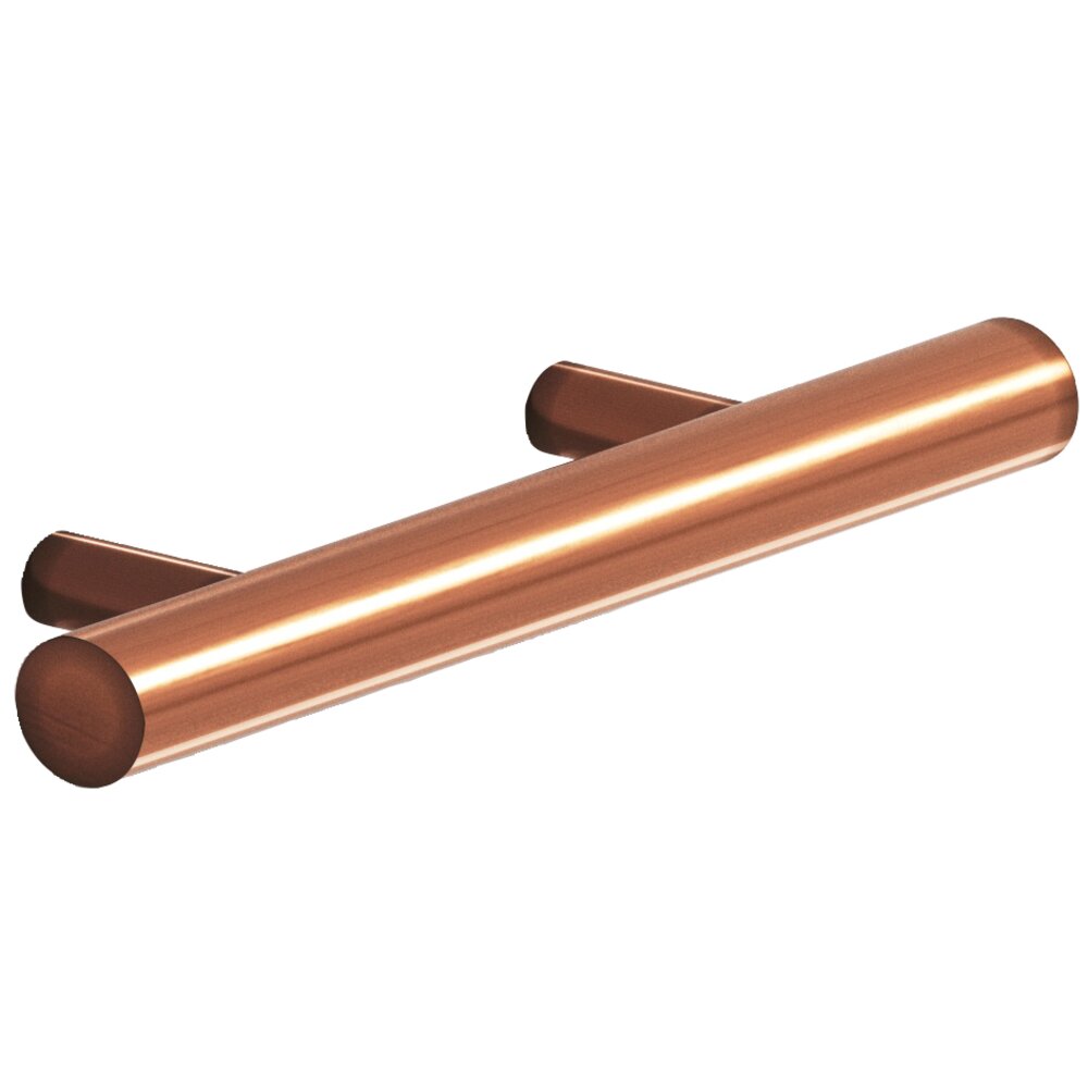 2 1/2" Centers Shank Pull in Antique Copper