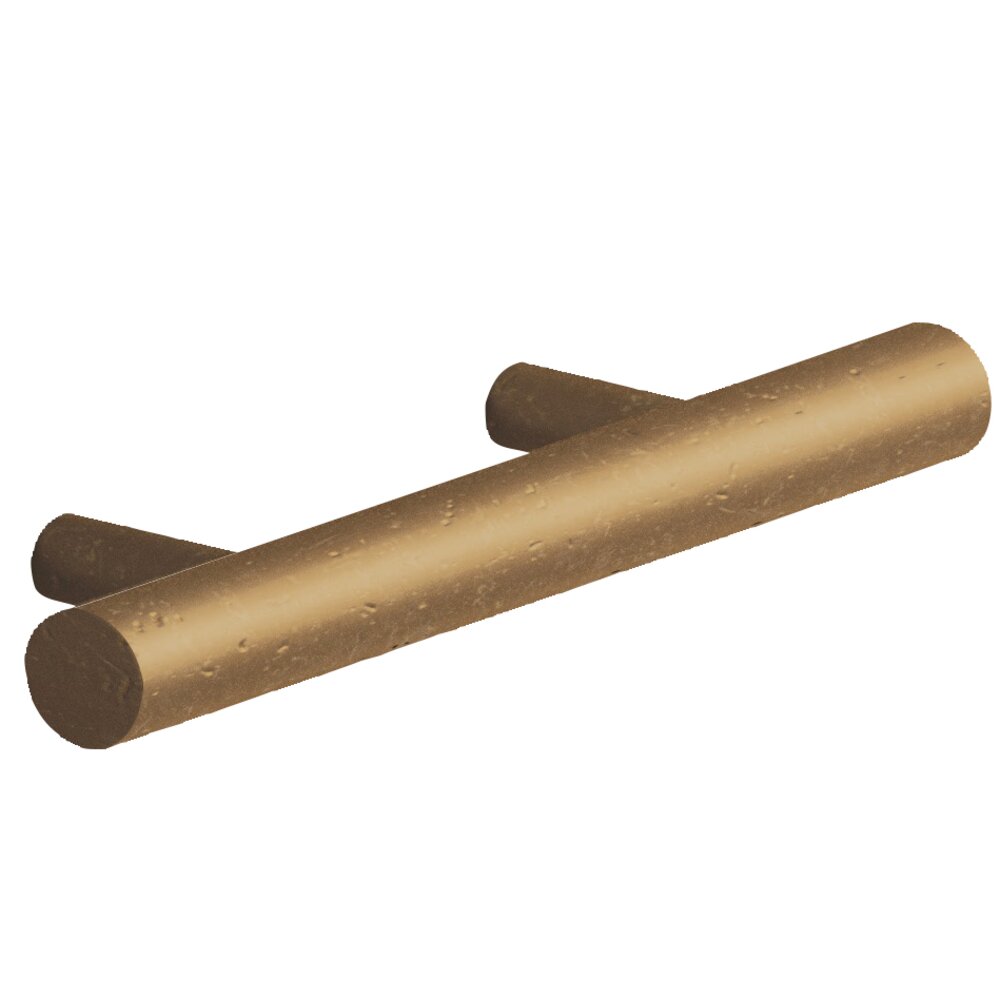 2 1/2" Centers Shank Pull in Distressed Statuary Bronze