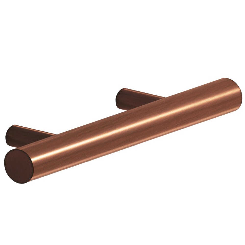 2 1/2" Centers Shank Pull in Matte Antique Copper