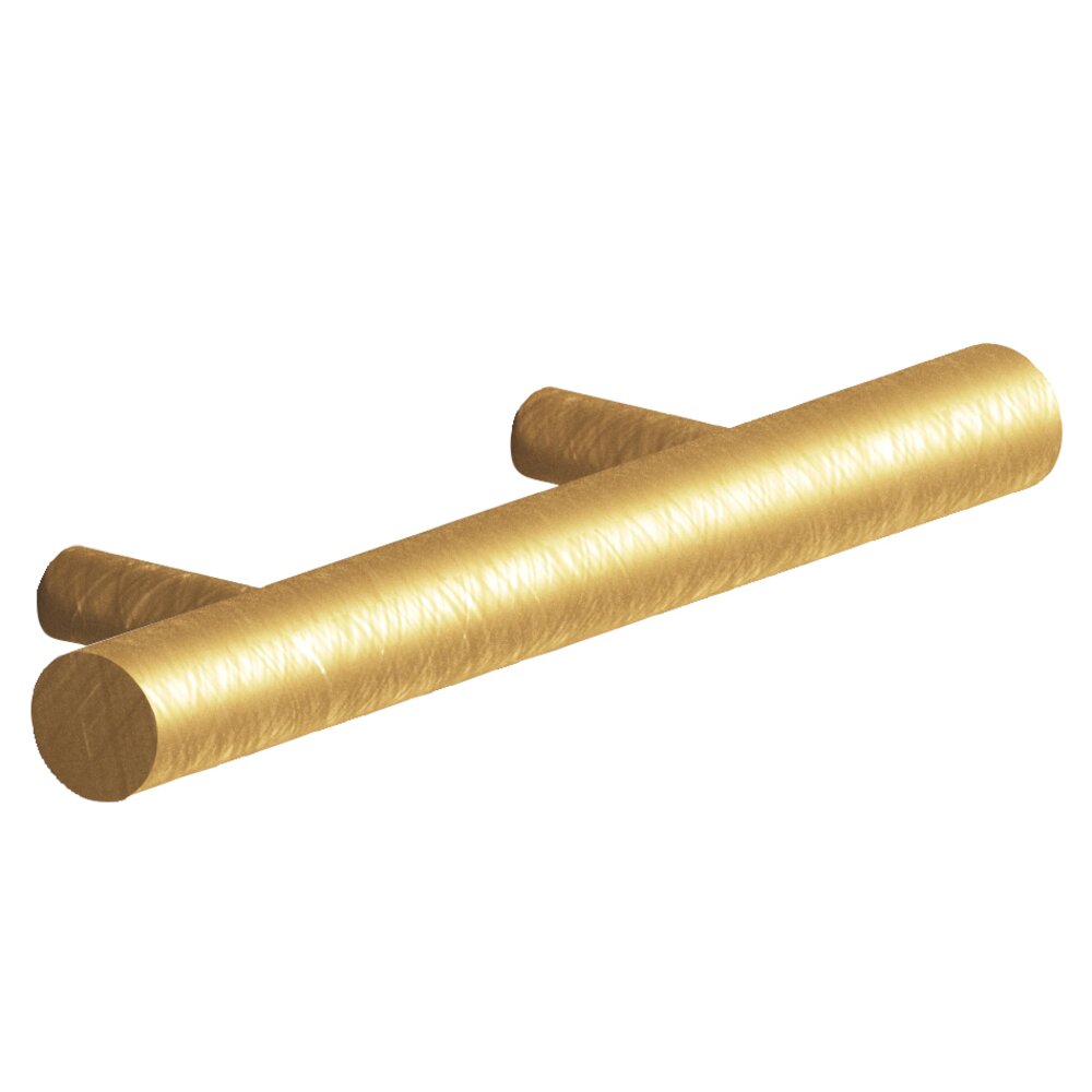 2 1/2" Centers Shank Pull in Weathered Brass