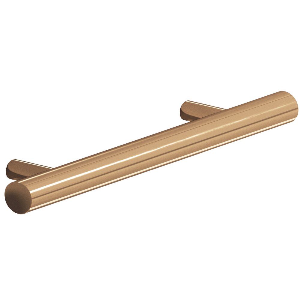 3 1/2" Centers Shank Pull in Polished Bronze