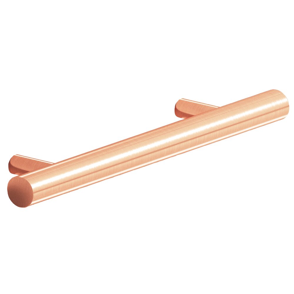3 1/2" Centers Shank Pull in Satin Copper