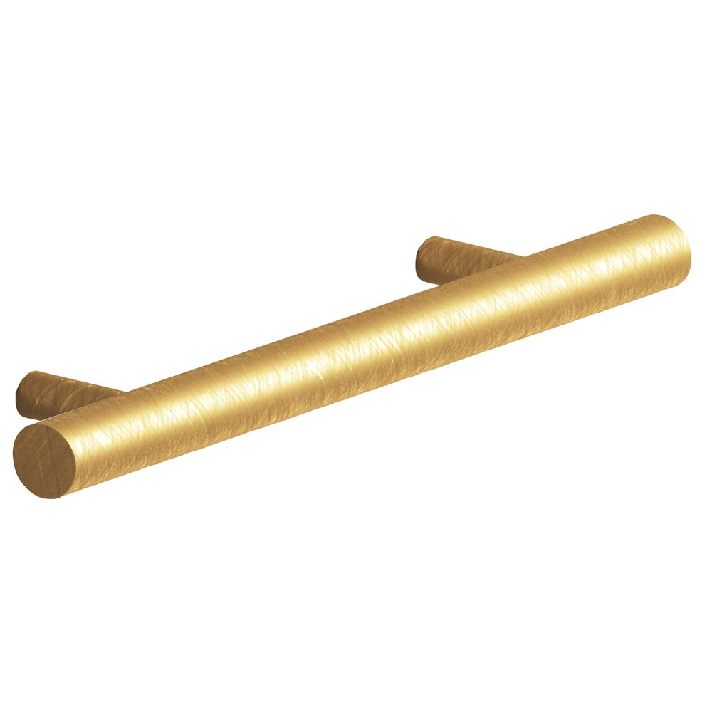 3 1/2" Centers Shank Pull in Weathered Brass