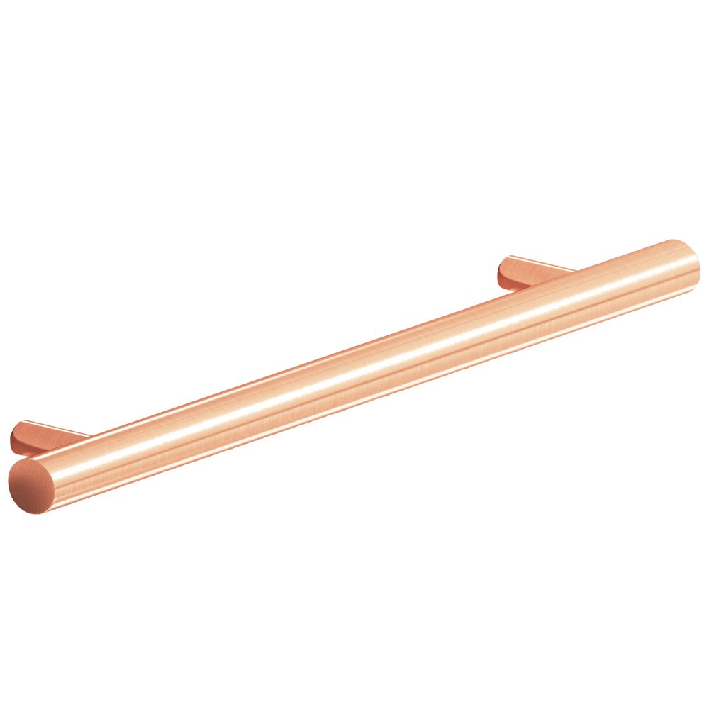 6" Centers 8" Overall Length Shank Pull in Satin Copper