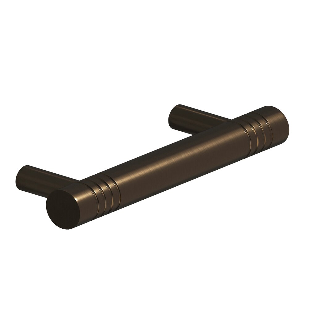 3" Centers Ringed Pull in Unlacquered Oil Rubbed Bronze