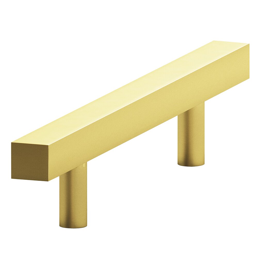 3" Centers Cabinet Pull in Matte Satin Brass
