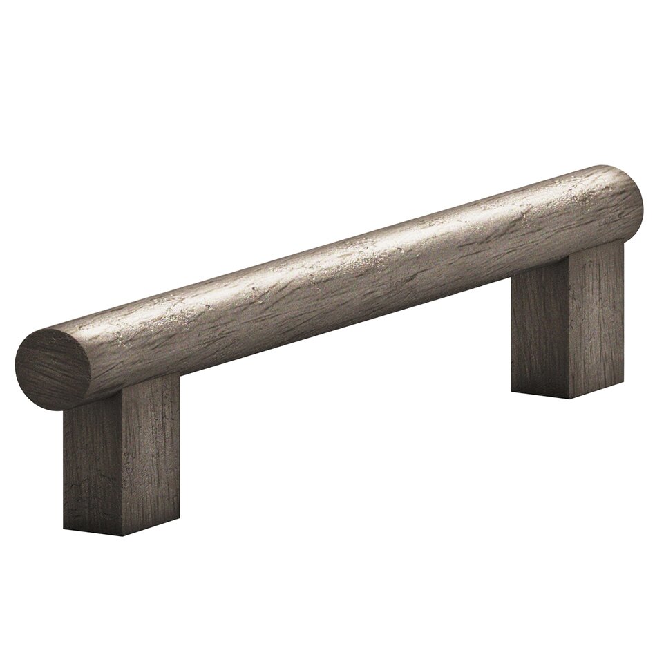 3" Centers Rectangular Post Bar Pull in Distressed Pewter