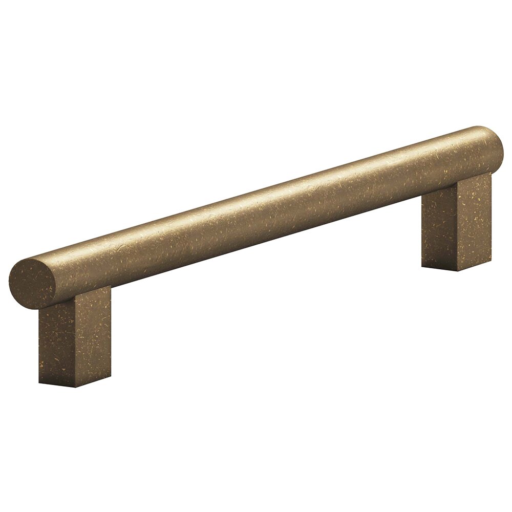 6" Centers Rectangular Post Bar Pull in Distressed Oil Rubbed Bronze