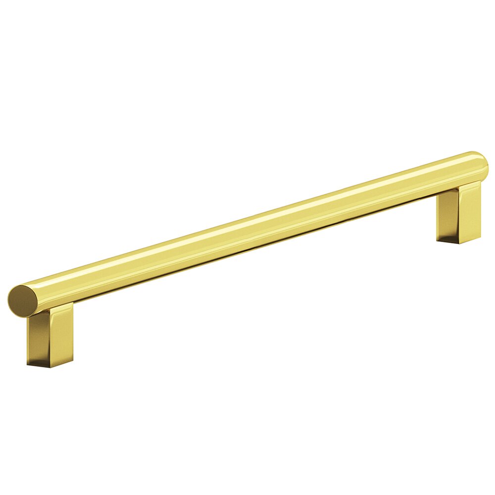 8" Centers Rectangular Post Bar Appliance/Oversized Pull in French Gold
