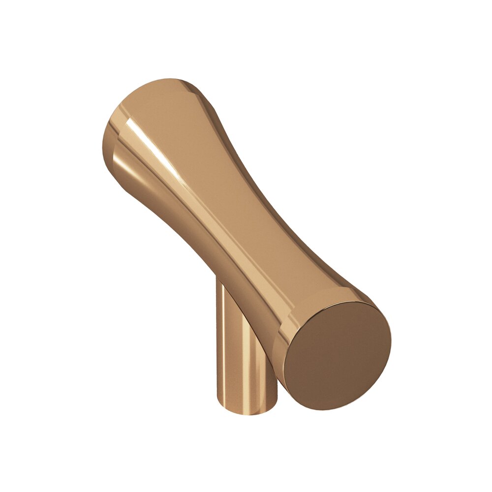 2" Long Knob in Polished Bronze