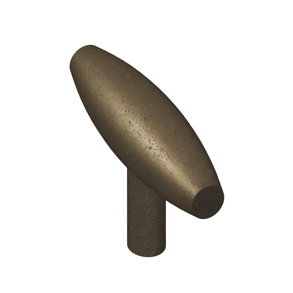 2" Long Knob in Distressed Oil Rubbed Bronze