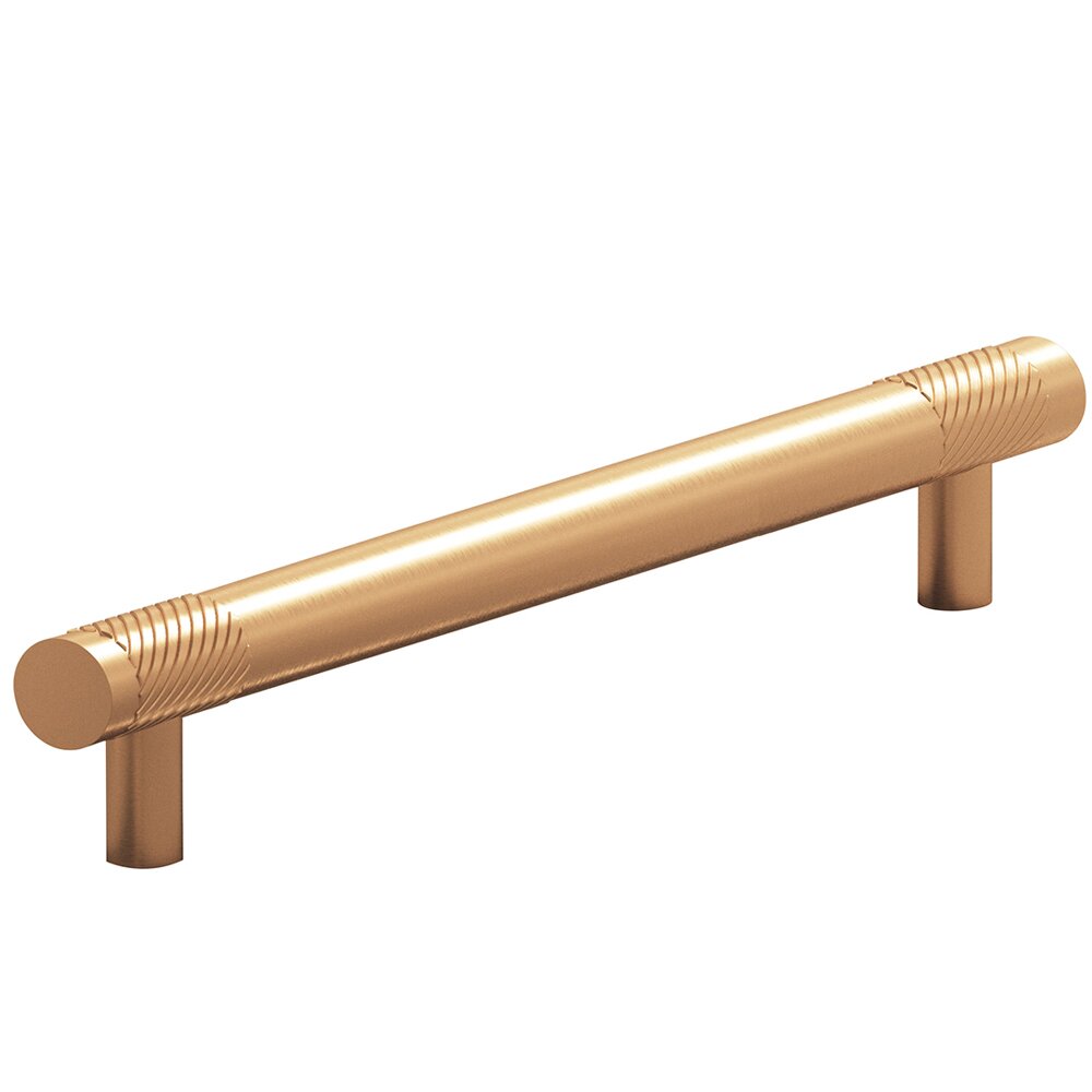 8" Centers Single Knurl Bands Appliance/Oversized Pull in Matte Satin Bronze