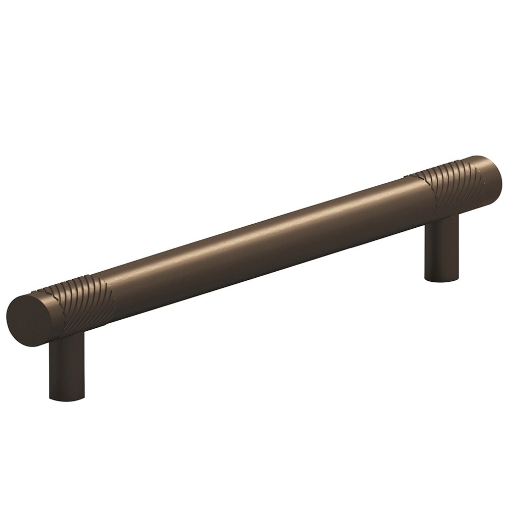 8" Centers Single Knurl Bands Appliance/Oversized Pull in Heritage Bronze