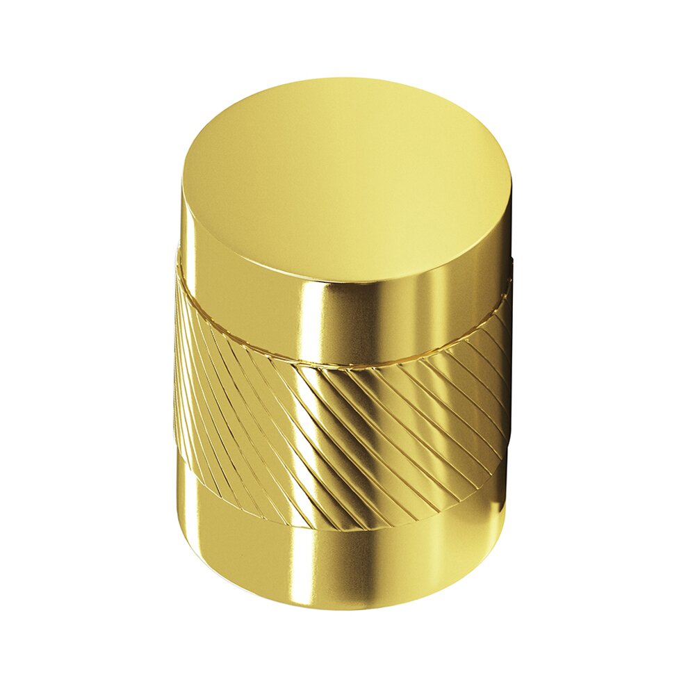 1 1/4" Diameter Single Knurl Knob in French Gold