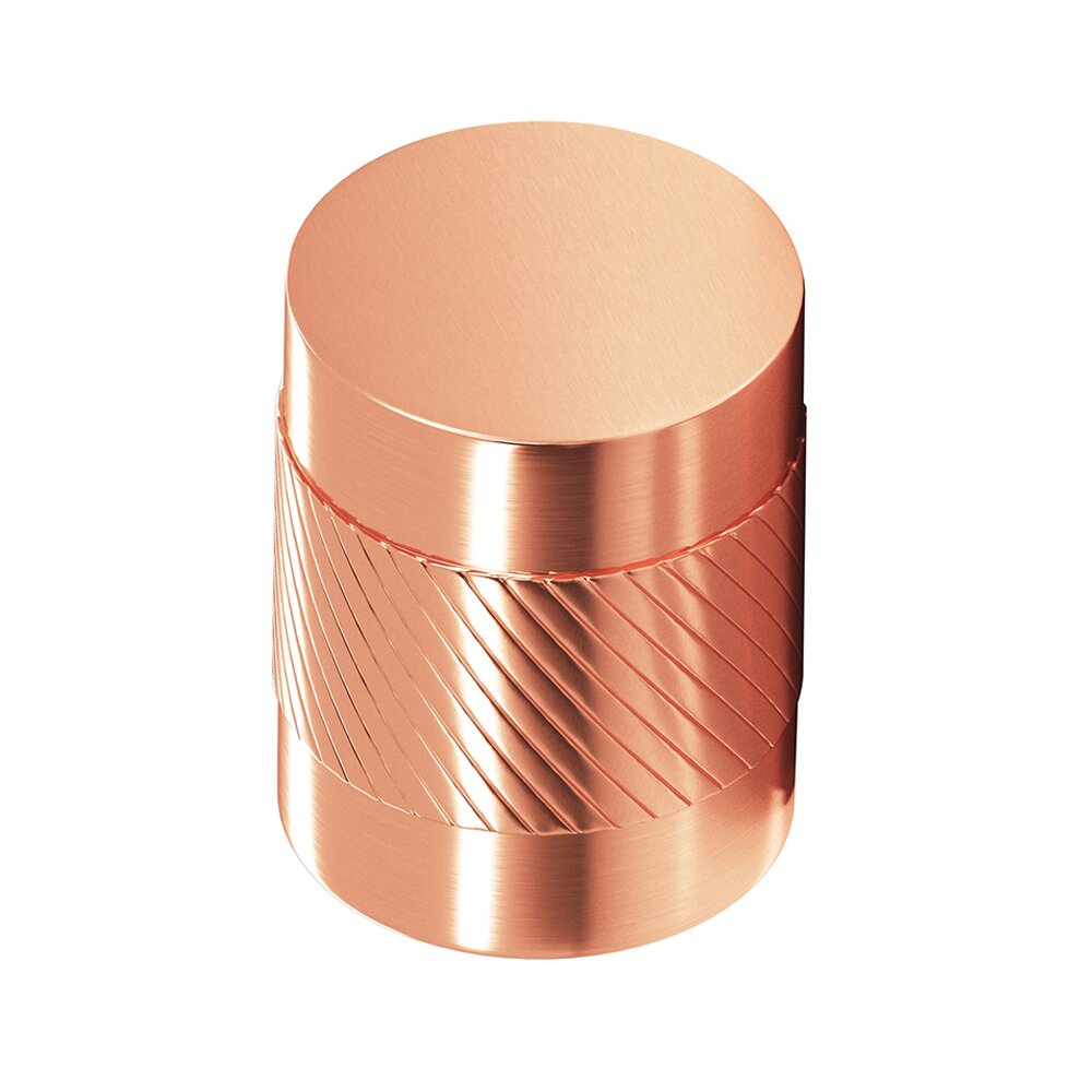 1 1/4" Diameter Single Knurl Knob in Satin Copper