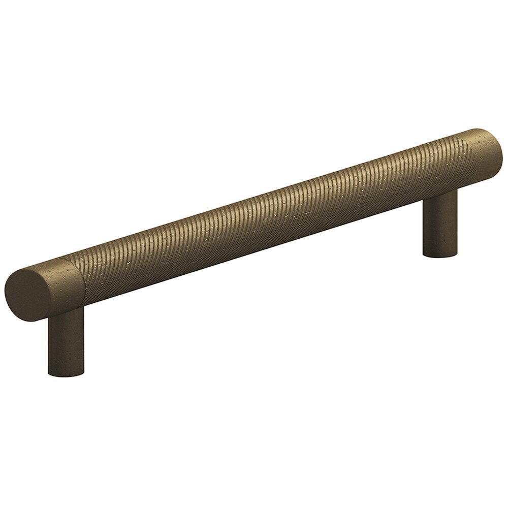 8" Centers Full Single Knurl Appliance/Oversized Pull in Distressed Oil Rubbed Bronze