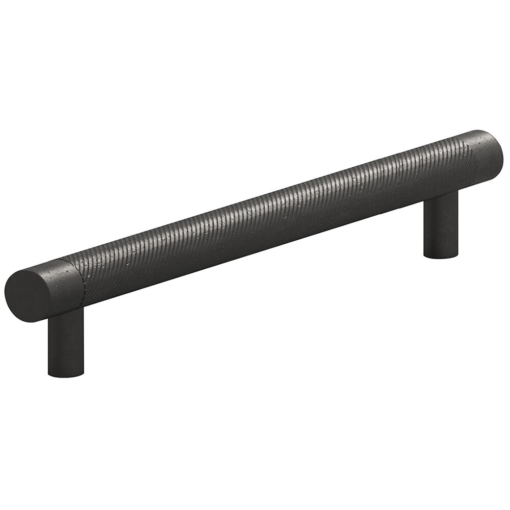 8" Centers Full Single Knurl Appliance/Oversized Pull in Distressed Black