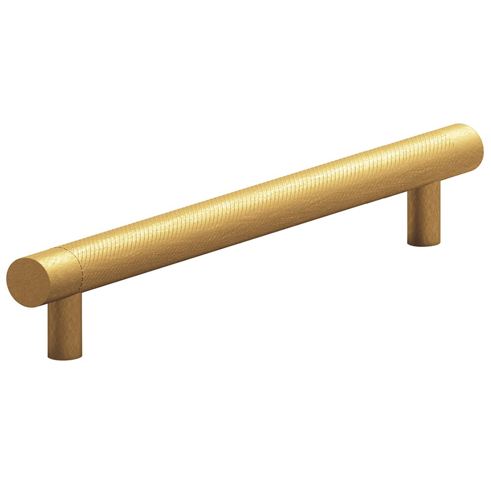 8" Centers Full Single Knurl Appliance/Oversized Pull in Weathered Brass