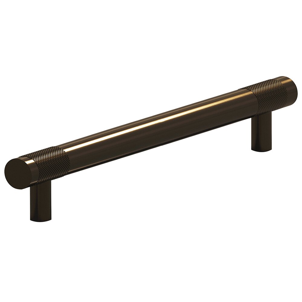 8" Centers Full Diamond Knurl Appliance/Oversized Pull in Unlacquered Oil Rubbed Bronze