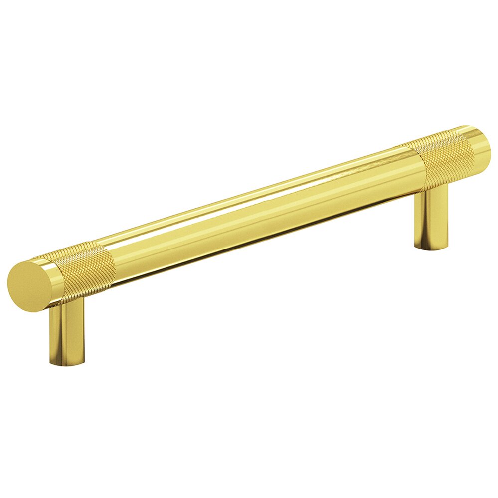 8" Centers Full Diamond Knurl Appliance/Oversized Pull in French Gold