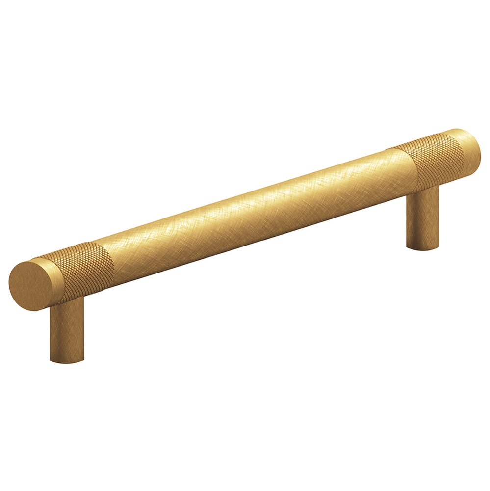 8" Centers Full Diamond Knurl Appliance/Oversized Pull in Weathered Brass