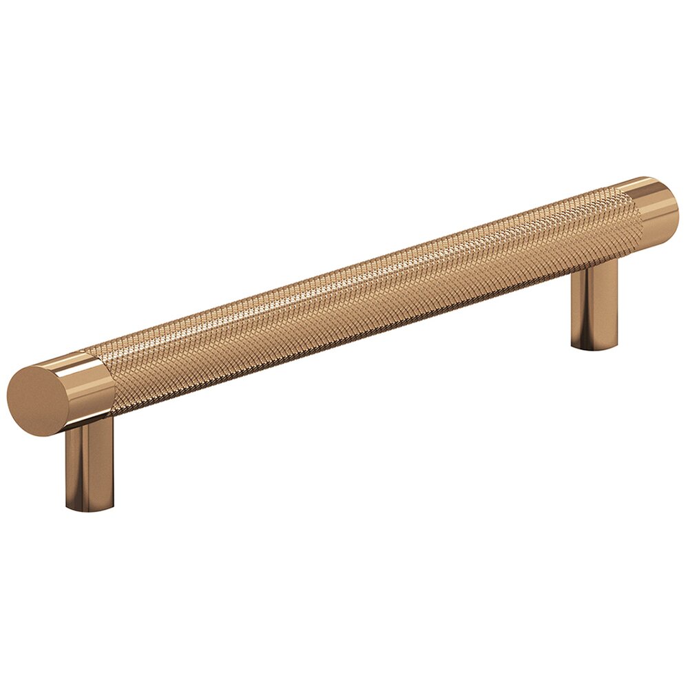 8" Centers Diamond Knurl Appliance/Oversized Pull in Polished Bronze