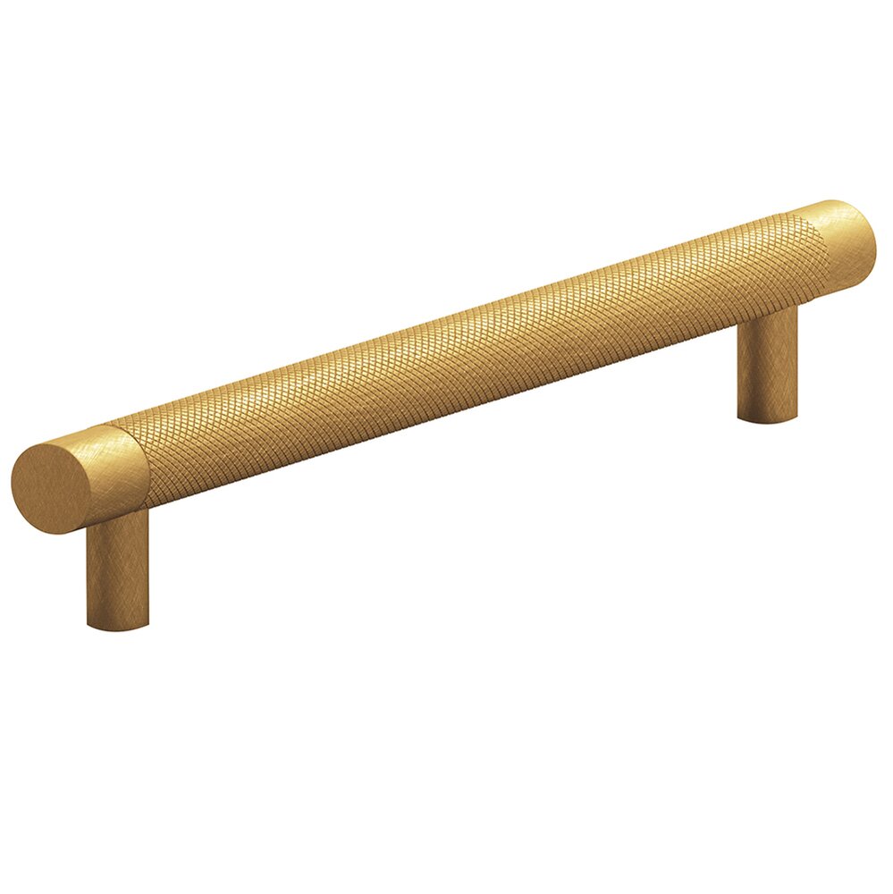 8" Centers Diamond Knurl Appliance/Oversized Pull in Weathered Brass