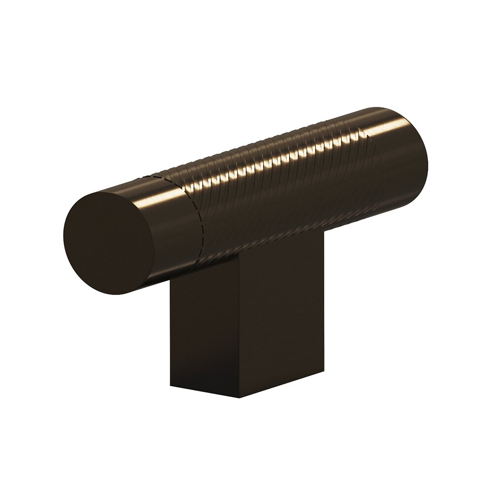 1/2" T Cabinet Knob Hand Finished  in Unlacquered Oil Rubbed Bronze
