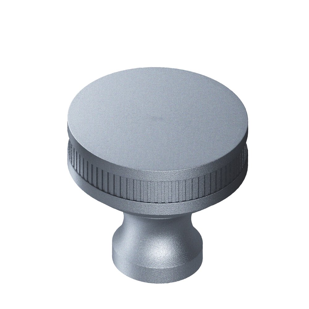 1.25" Diameter Round Coined Sandwich Cabinet Knob In Frost Chrome™
