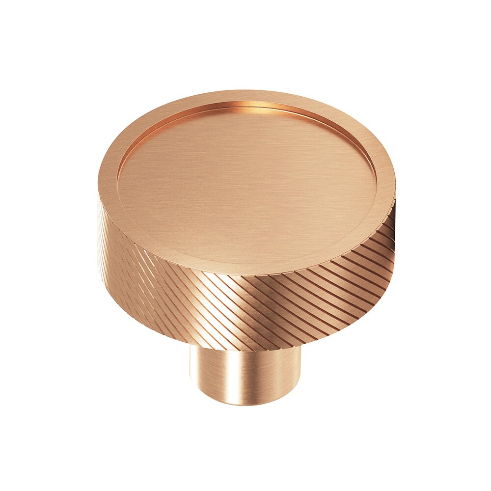 1 1/4" Cabinet Knob Hand Finished in Satin Bronze