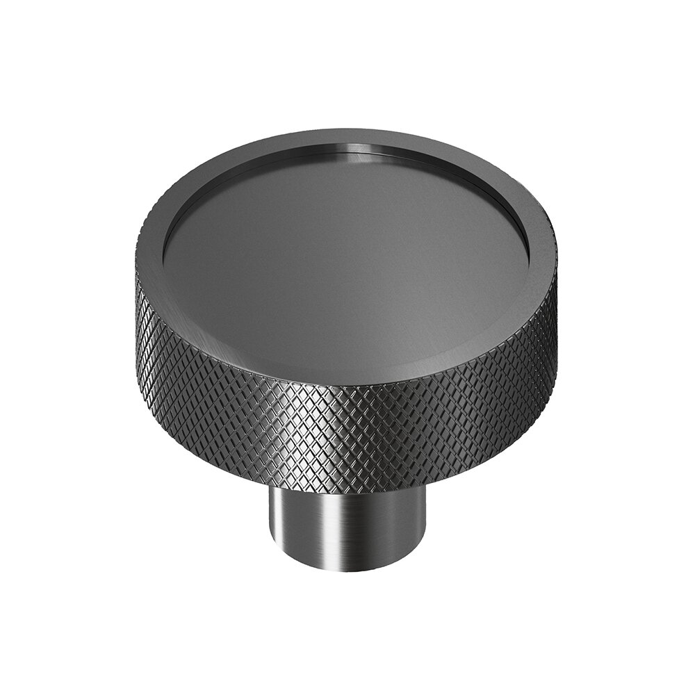 1 1/4" Cabinet Knob Hand Finished in Satin Graphite