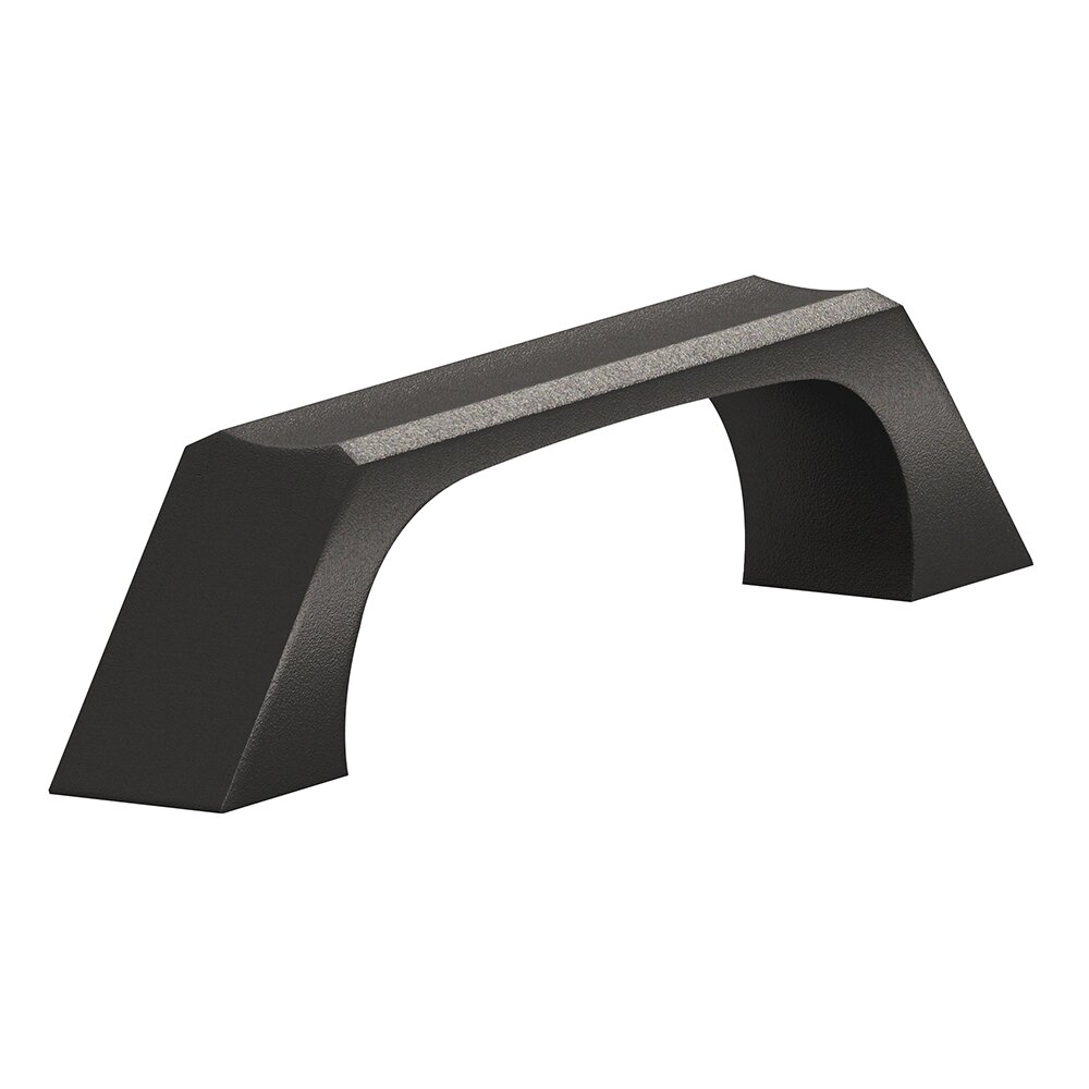 3 1/2" Centers Cabinet Pull Hand Finished in Frost Black