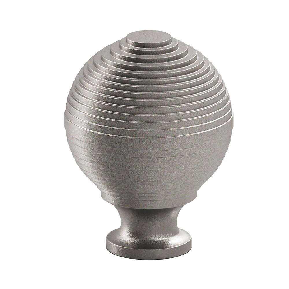 1 1/2" Beehive Cabinet Knob Hand Finished in Frost Nickel