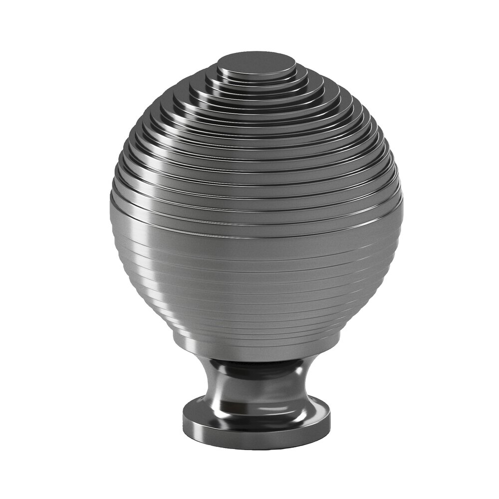 1 1/2" Beehive Cabinet Knob Hand Finished in Satin Graphite