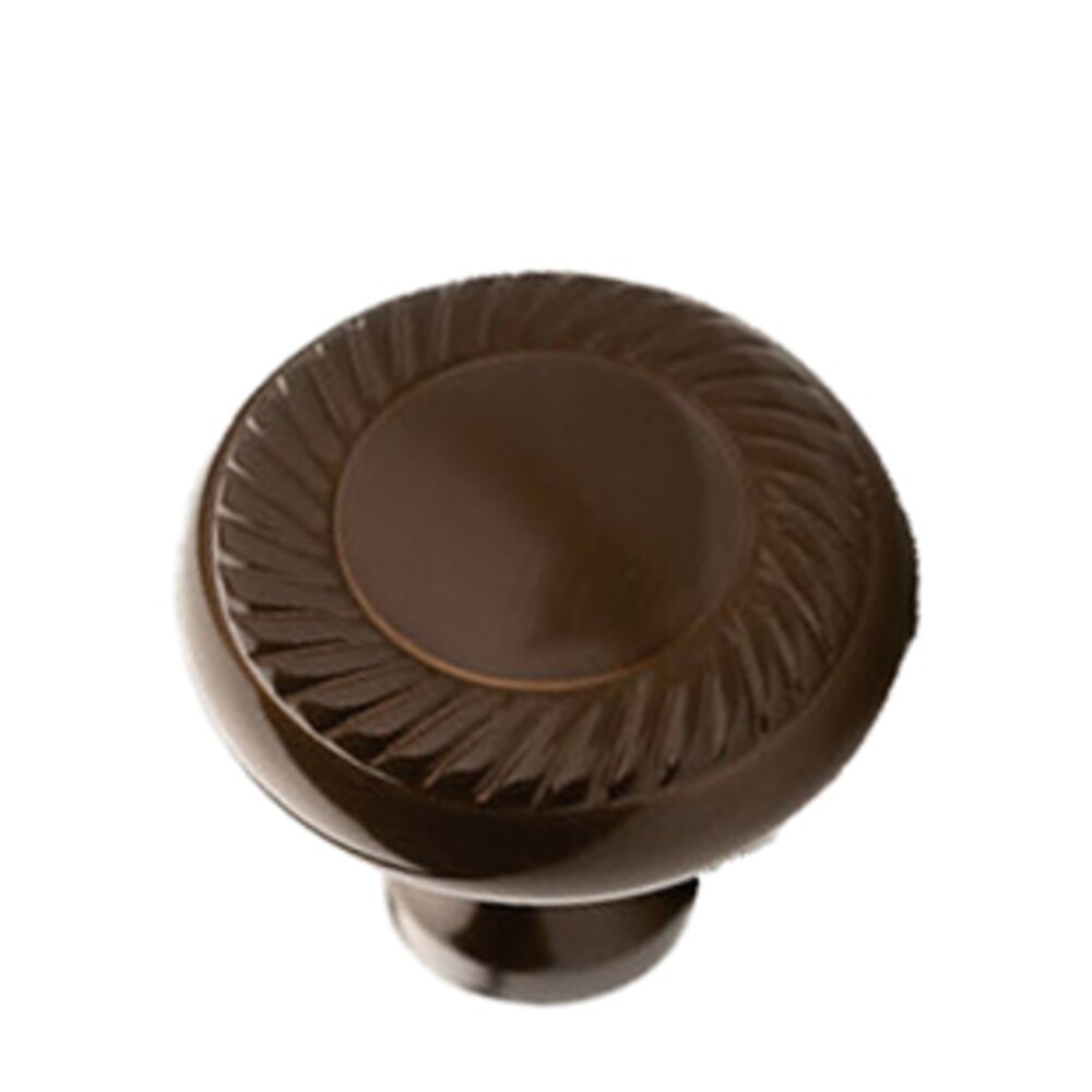 1 1/4" Rope Knob in Unlacquered Oil Rubbed Bronze