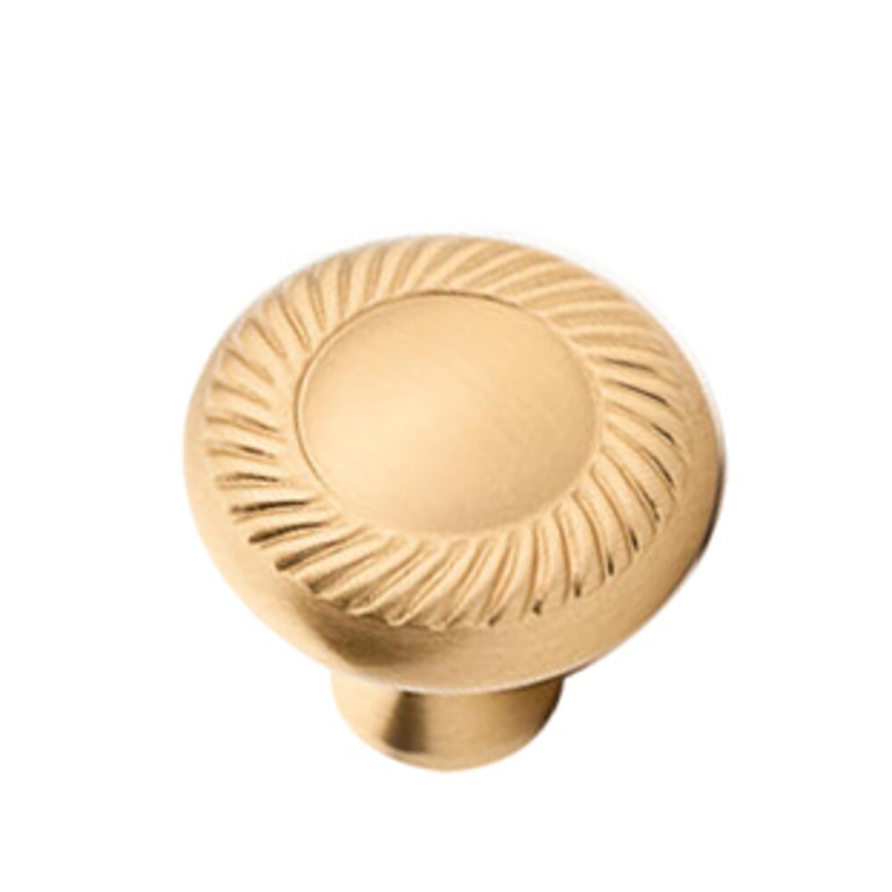 1 1/4" Rope Knob in Unlacquered Satin Brass