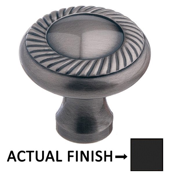 1 1/2" Rope Knob in Frost Black