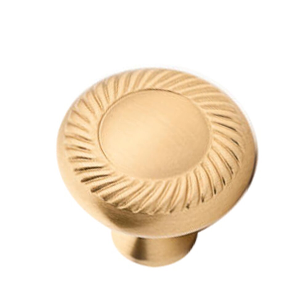 1 1/2" Rope Knob in Unlacquered Satin Brass