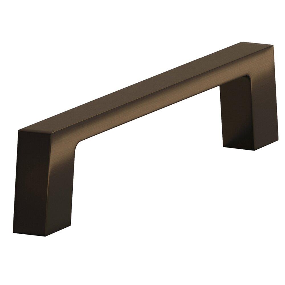 3 1/2" Centers Cabinet Pull Hand Finished in Unlacquered Oil Rubbed Bronze