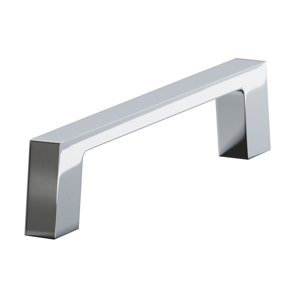3 1/2" Centers Cabinet Pull Hand Finished in Polished Chrome