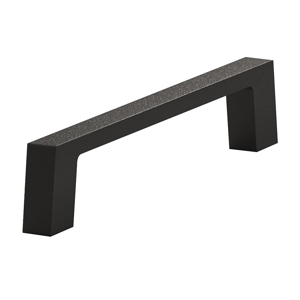 4" Centers Cabinet Pull Hand Finished in Frost Black