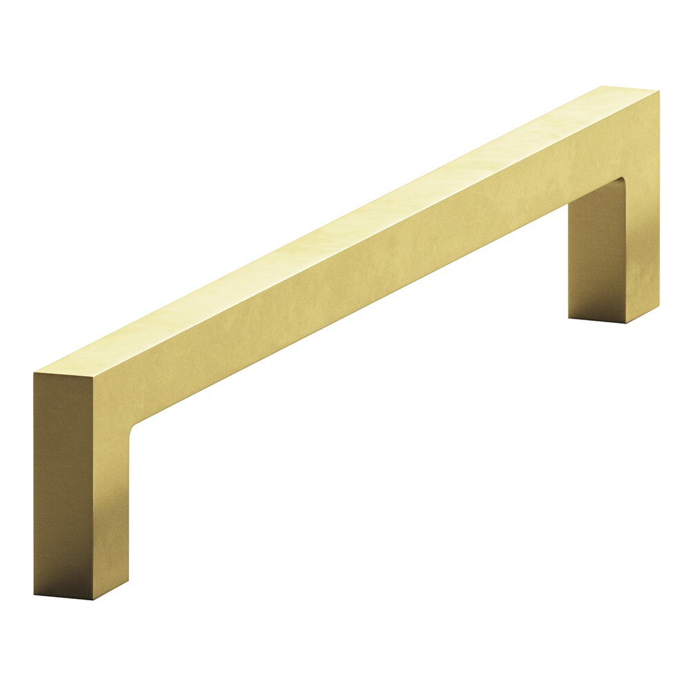 5" Centers Cabinet Pull Hand Finished in Matte Satin Brass