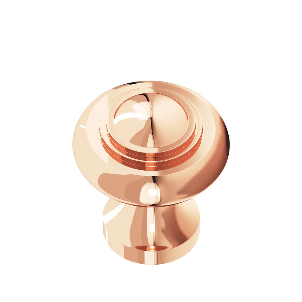 1 3/16" Knob in Polished Copper