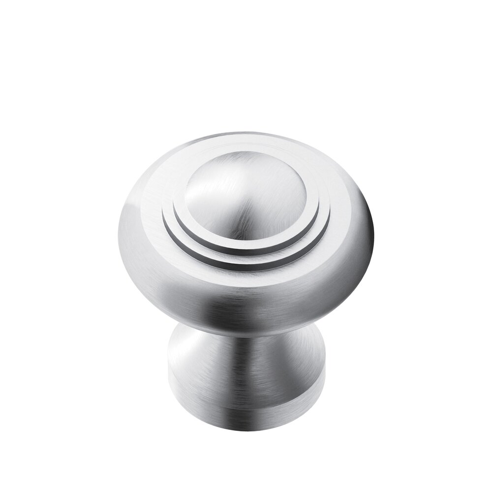 1 3/16" Diameter Small Button Knob in Matte Satin Chrome