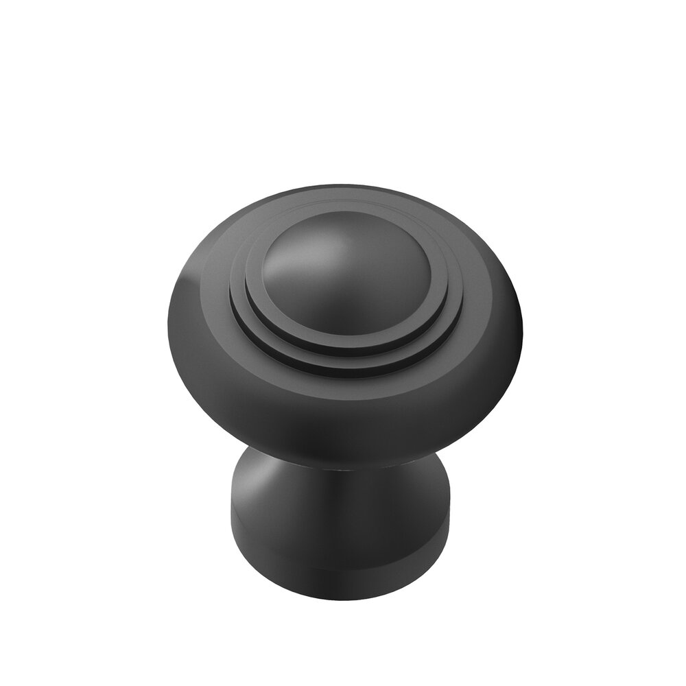 1 3/16" Diameter Small Button Knob in Matte Graphite