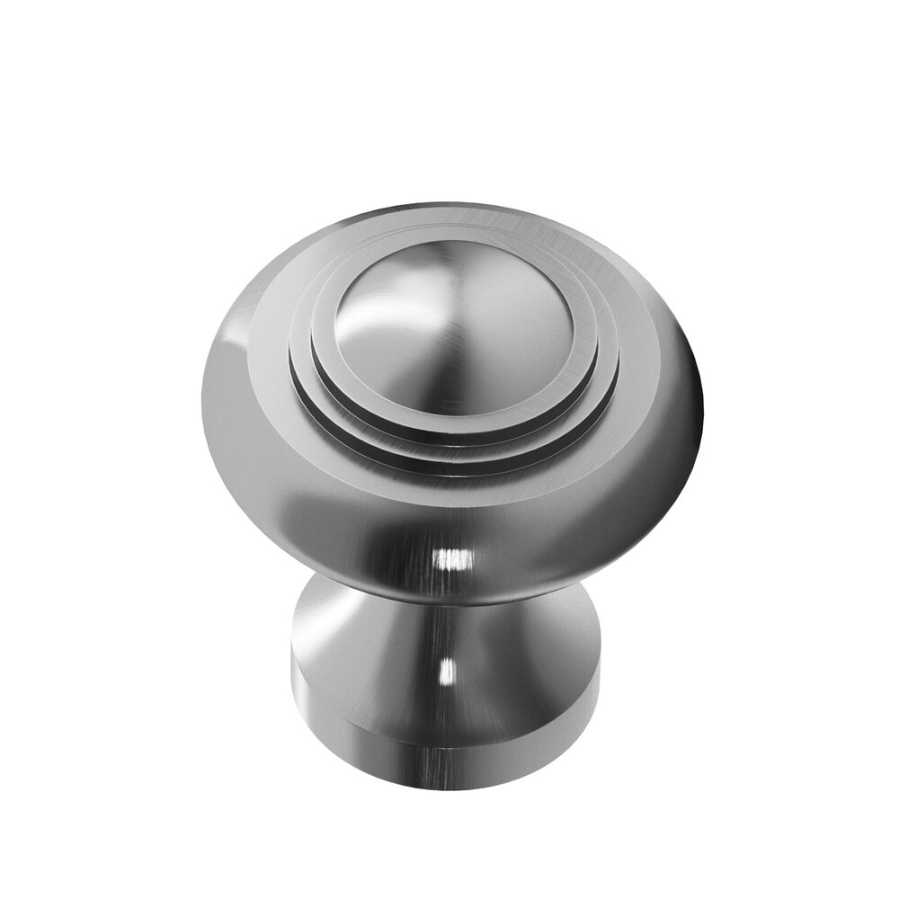 1 3/8" Diameter Medium Button Knob in Satin Graphite